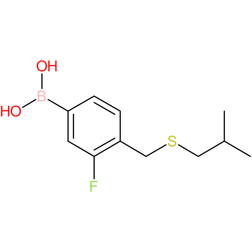 (3-fluoro-4-([(2-methylpropyl)sulfanyl]methyl)phenyl)boronic acid