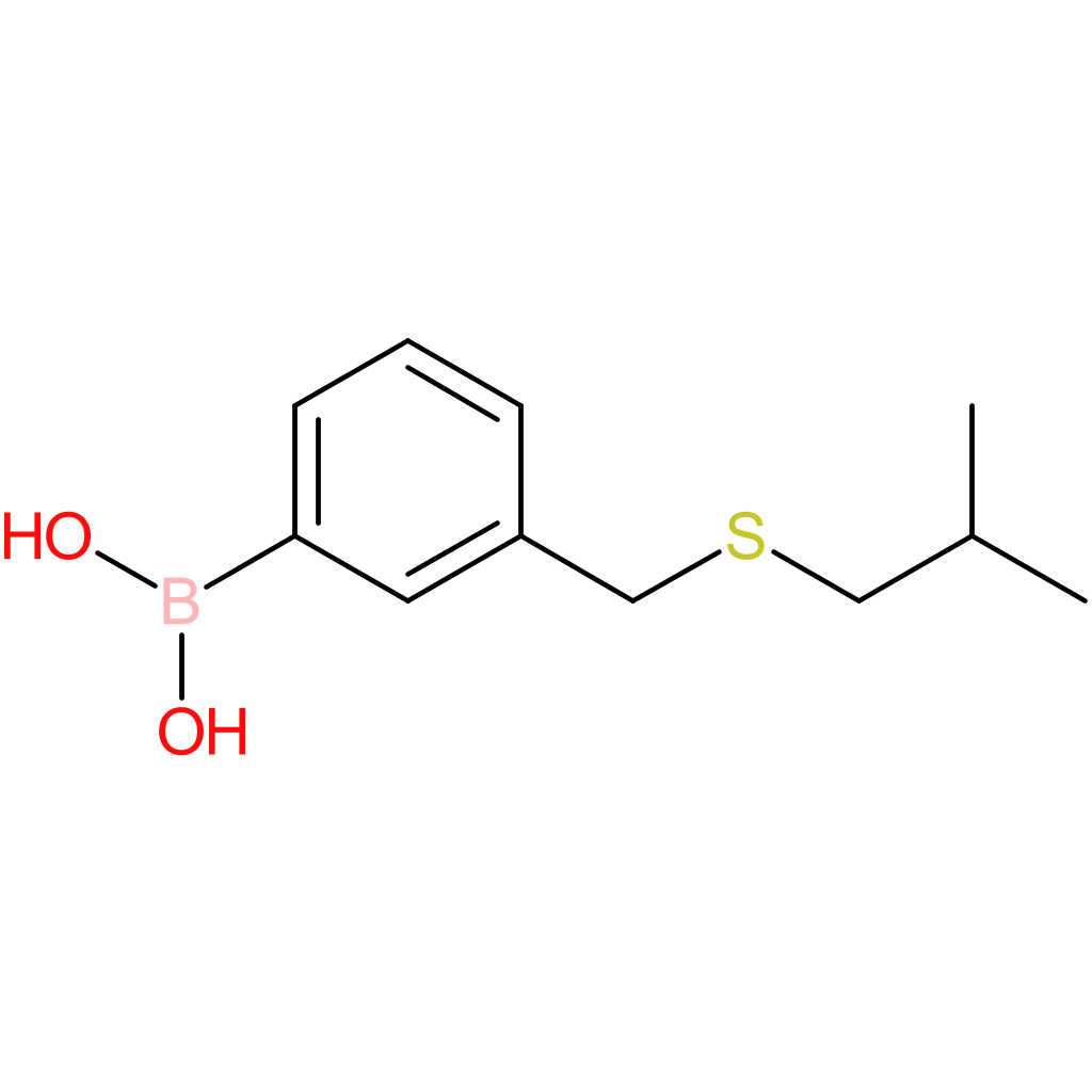 (3-([(2-methylpropyl)sulfanyl]methyl)phenyl)boronic acid
