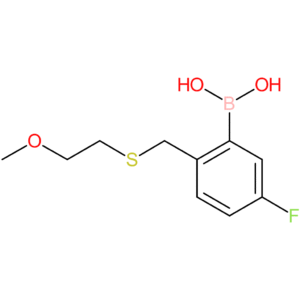 (5-fluoro-2-([(2-methoxyethyl)sulfanyl]methyl)phenyl)boronic acid