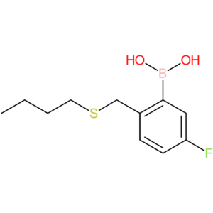 (2-[(butylsulfanyl)methyl]-5-fluorophenyl)boronic acid