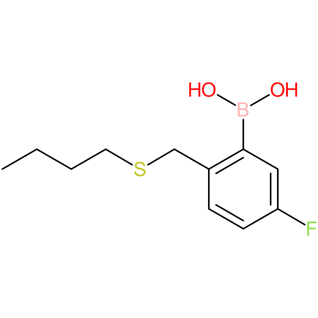 (2-[(butylsulfanyl)methyl]-5-fluorophenyl)boronic acid