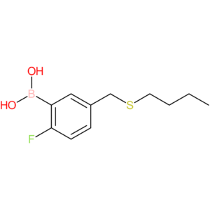 (5-[(butylsulfanyl)methyl]-2-fluorophenyl)boronic acid