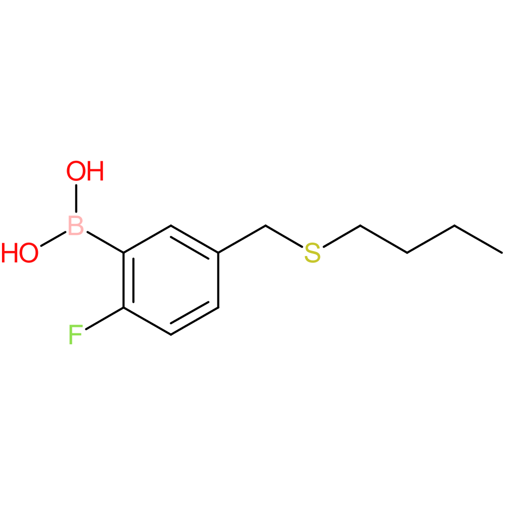 (5-[(butylsulfanyl)methyl]-2-fluorophenyl)boronic acid