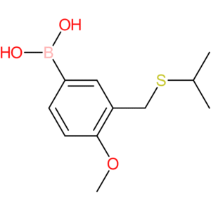(4-methoxy-3-[(propan-2-ylsulfanyl)methyl]phenyl)boronic acid