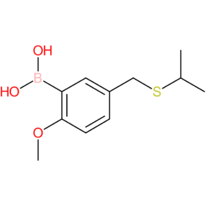 (2-methoxy-5-[(propan-2-ylsulfanyl)methyl]phenyl)boronic acid