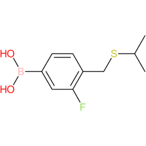 (3-fluoro-4-[(propan-2-ylsulfanyl)methyl]phenyl)boronic acid