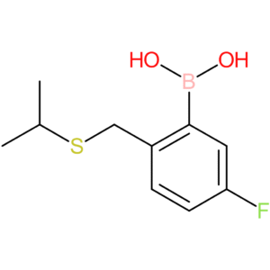 (5-fluoro-2-[(propan-2-ylsulfanyl)methyl]phenyl)boronic acid