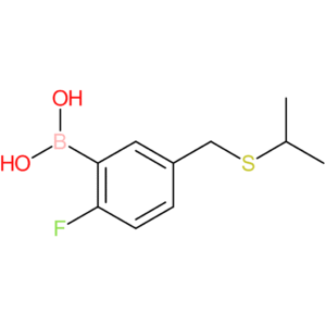 (2-fluoro-5-[(propan-2-ylsulfanyl)methyl]phenyl)boronic acid