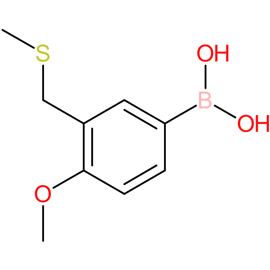 (4-methoxy-3-[(methylsulfanyl)methyl]phenyl)boronic acid