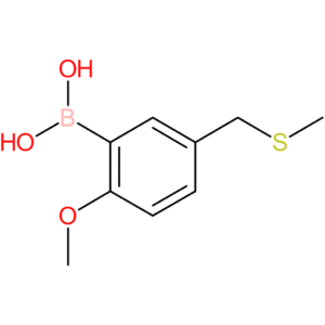 (2-methoxy-5-[(methylsulfanyl)methyl]phenyl)boranediol
