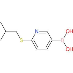 2-(isobutylthio)pyridine-5-boronic acid