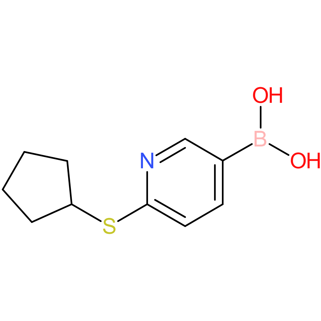2-(cyclopentylthio)pyridine-5-boronic acid