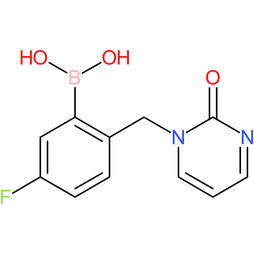 1-([2-(dihydroxyboranyl)-4-fluorophenyl]methyl)-1,2-dihydropyrimidin-2-one
