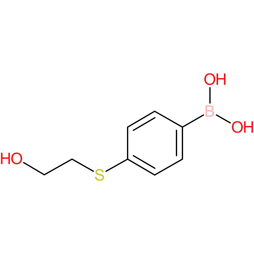 4-(2′-hydroxyethylthio)phenylboronic acid