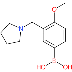 [4-methoxy-3-(pyrrolidin-1-ylmethyl)phenyl]boronic acid