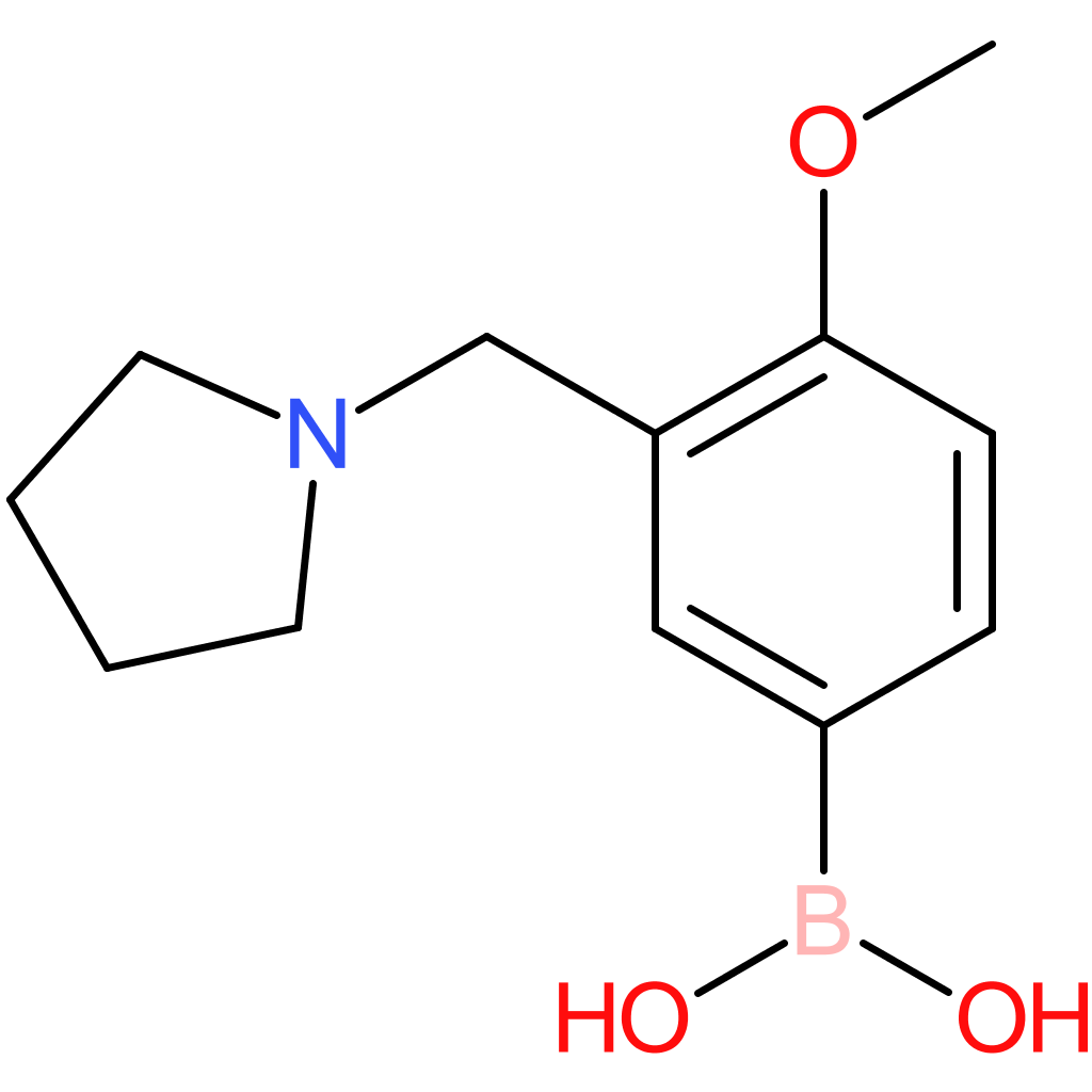 [4-methoxy-3-(pyrrolidin-1-ylmethyl)phenyl]boronic acid