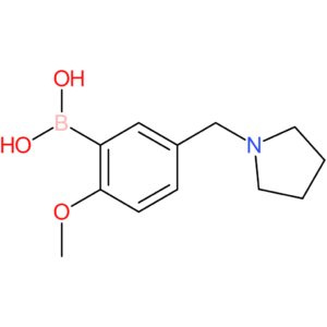[2-methoxy-5-(pyrrolidin-1-ylmethyl)phenyl]boronic acid