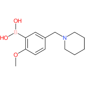 [2-methoxy-5-(piperidin-1-ylmethyl)phenyl]boronic acid