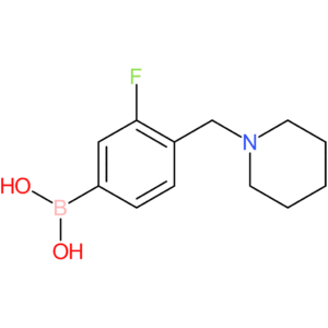 3-fluoro-4-(piperidin-1-ylmethyl)phenylboronic acid