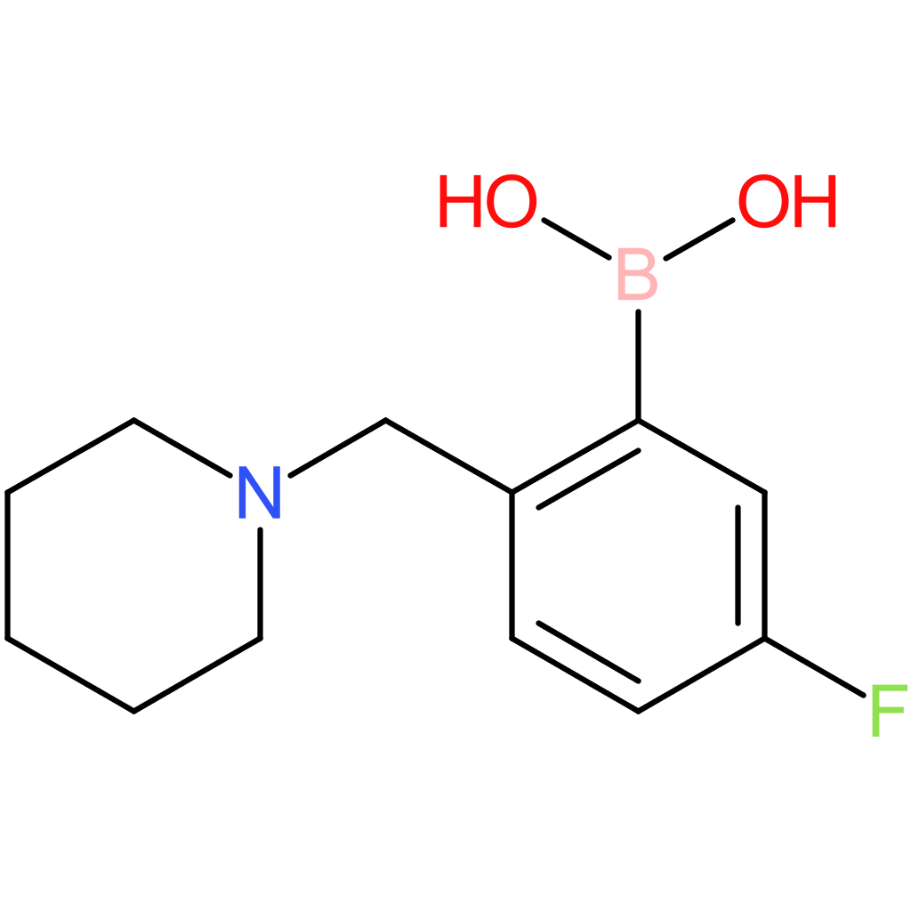 [5-fluoro-2-(piperidin-1-ylmethyl)phenyl]boronic acid