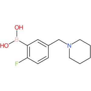 (2-fluoro-5-[(piperidin-1-yl)methyl]phenyl)boronic acid