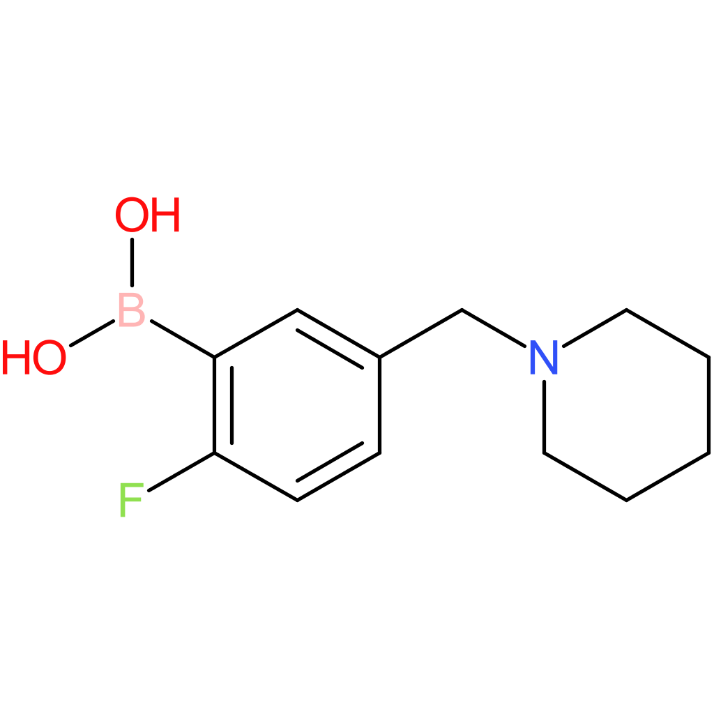 (2-fluoro-5-[(piperidin-1-yl)methyl]phenyl)boronic acid