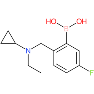 (2-([cyclopropyl(ethyl)amino]methyl)-5-fluorophenyl)boronic acid