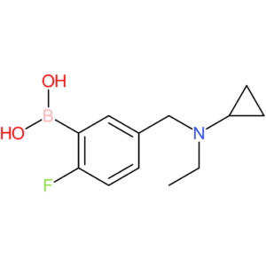 (5-([cyclopropyl(ethyl)amino]methyl)-2-fluorophenyl)boronic acid