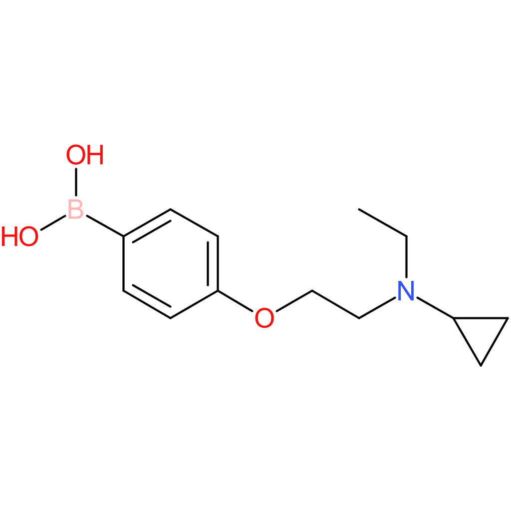 (4-(2-[cyclopropyl(ethyl)amino]ethoxy)phenyl)boronic acid