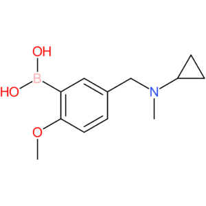 (5-([cyclopropyl(methyl)amino]methyl)-2-methoxyphenyl)boronic acid