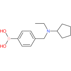 (4-([cyclopentyl(ethyl)amino]methyl)phenyl)boronic acid