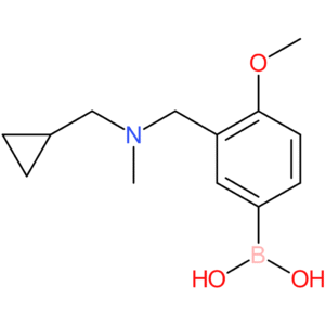 (3-([(cyclopropylmethyl)(methyl)amino]methyl)-4-methoxyphenyl)boronic acid