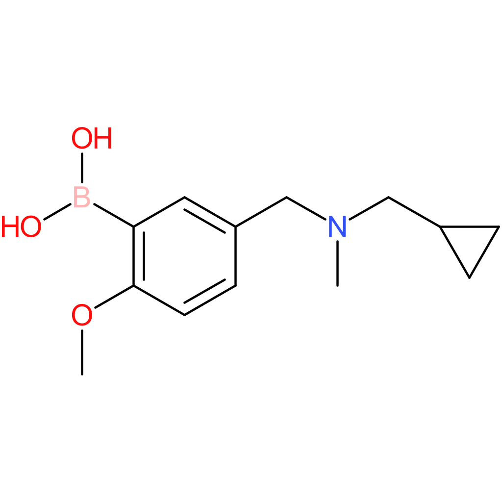(5-([(cyclopropylmethyl)(methyl)amino]methyl)-2-methoxyphenyl)boronic acid