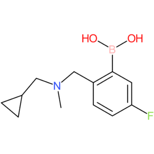 (2-([(cyclopropylmethyl)(methyl)amino]methyl)-5-fluorophenyl)boronic acid