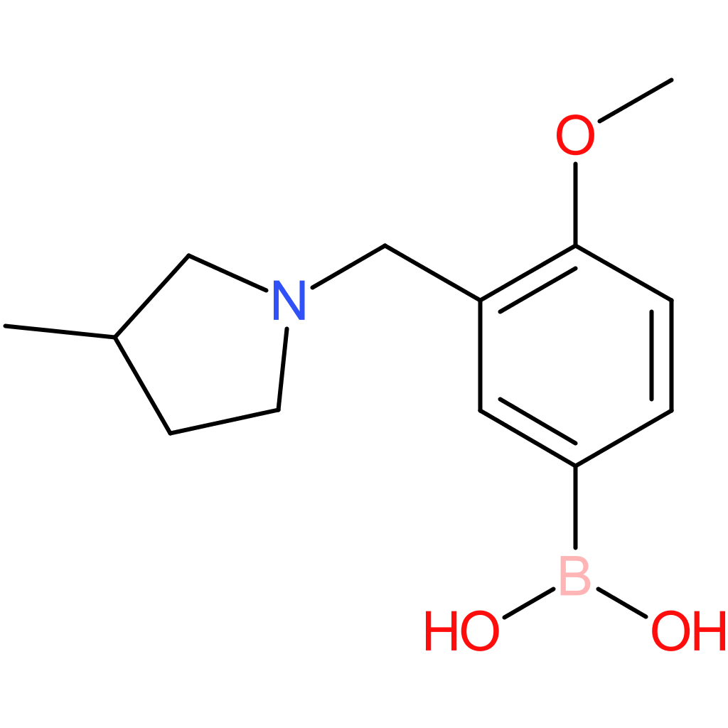 (4-methoxy-3-[(3-methylpyrrolidin-1-yl)methyl]phenyl)boronic acid