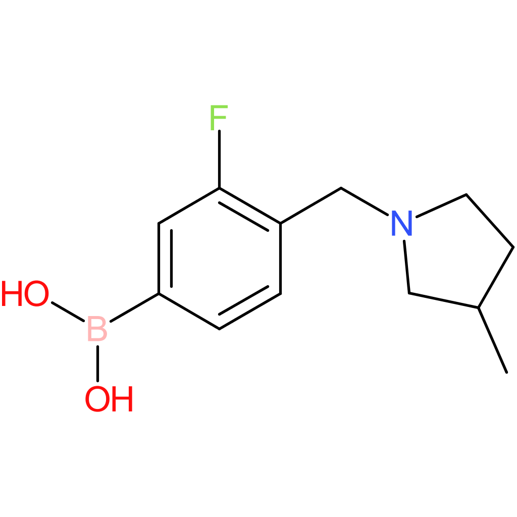 (3-fluoro-4-[(3-methylpyrrolidin-1-yl)methyl]phenyl)boronic acid