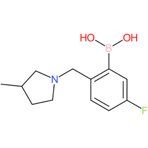 (5-fluoro-2-[(3-methylpyrrolidin-1-yl)methyl]phenyl)boronic acid