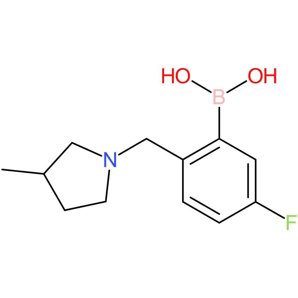 (5-fluoro-2-[(3-methylpyrrolidin-1-yl)methyl]phenyl)boronic acid
