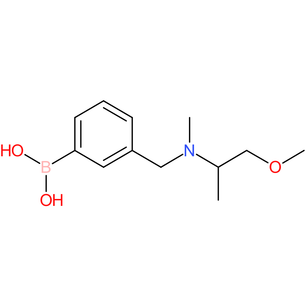 (3-([(1-methoxypropan-2-yl)(methyl)amino]methyl)phenyl)boronic acid