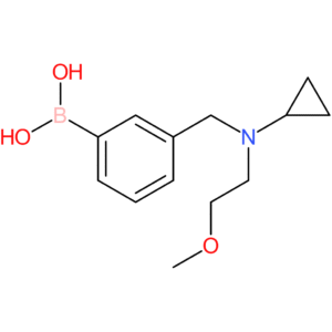 (3-([cyclopropyl(2-methoxyethyl)amino]methyl)phenyl)boronic acid
