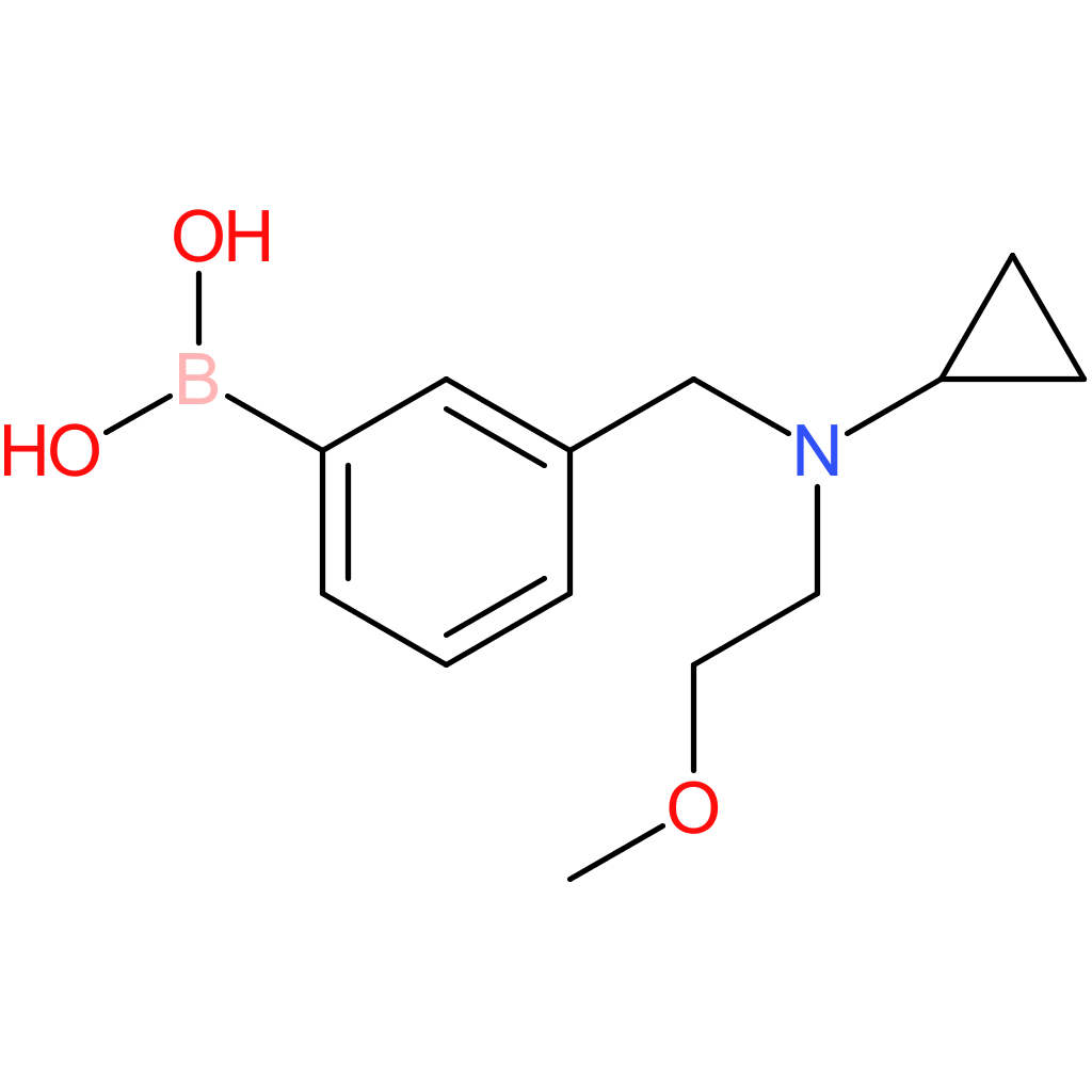 (3-([cyclopropyl(2-methoxyethyl)amino]methyl)phenyl)boronic acid