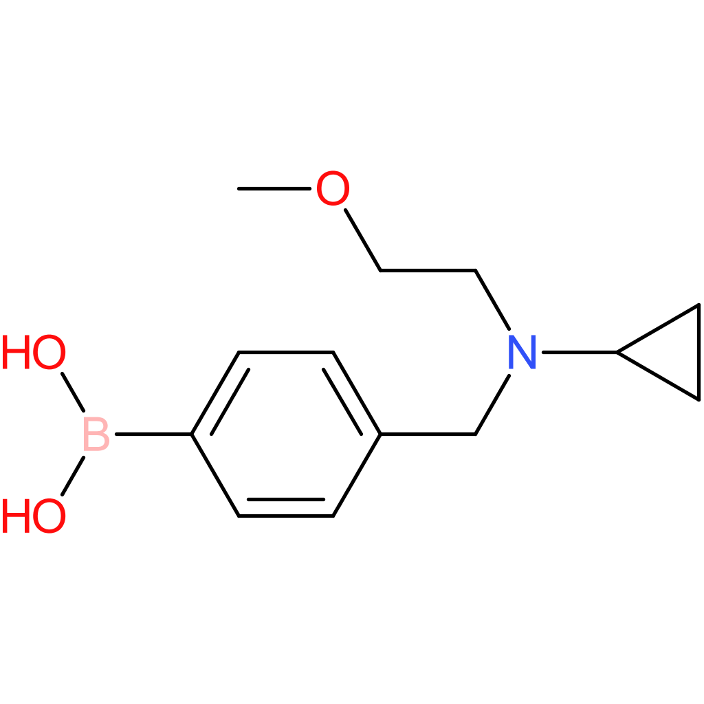 (4-([cyclopropyl(2-methoxyethyl)amino]methyl)phenyl)boronic acid