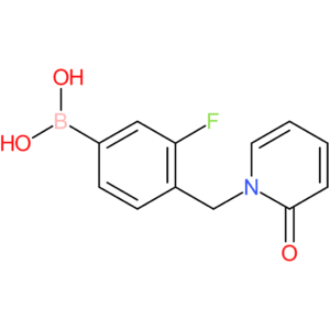 (3-fluoro-4-[(2-oxo-1,2-dihydropyridin-1-yl)methyl]phenyl)boronic acid