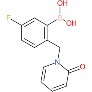 (5-fluoro-2-[(2-oxo-1,2-dihydropyridin-1-yl)methyl]phenyl)boronic acid