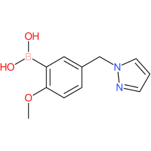 [2-methoxy-5-(1h-pyrazol-1-ylmethyl)phenyl]boronic acid