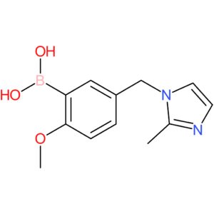 (2-methoxy-5-[(2-methyl-1h-imidazol-1-yl)methyl]phenyl)boronic acid
