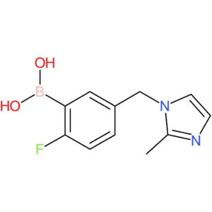 (2-fluoro-5-[(2-methyl-1h-imidazol-1-yl)methyl]phenyl)boronic acid