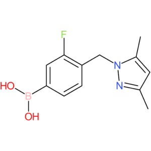 (4-[(3,5-dimethyl-1h-pyrazol-1-yl)methyl]-3-fluorophenyl)boronic acid