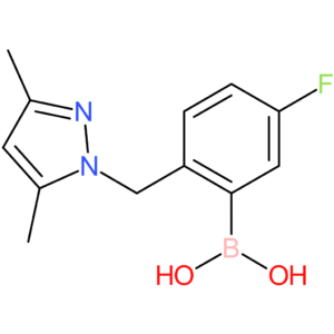 (2-[(3,5-dimethyl-1h-pyrazol-1-yl)methyl]-5-fluorophenyl)boronic acid