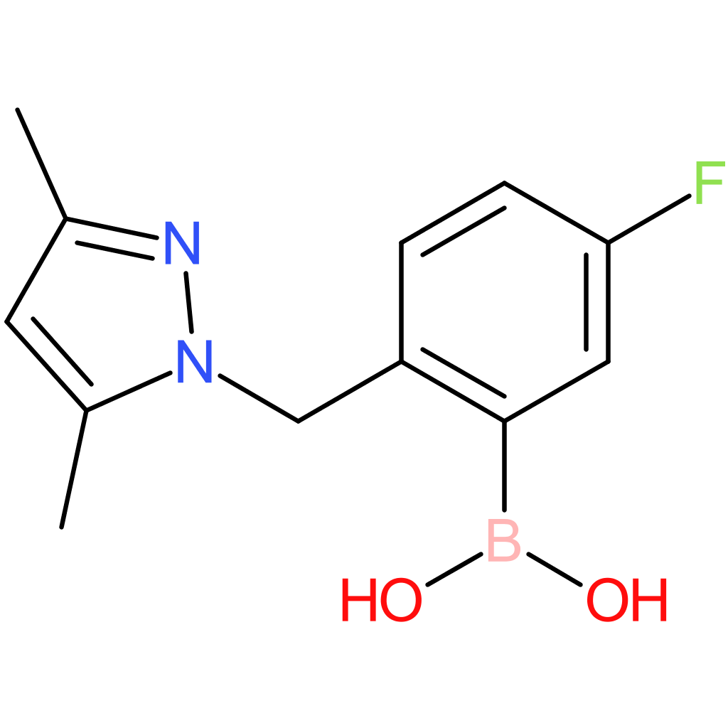 (2-[(3,5-dimethyl-1h-pyrazol-1-yl)methyl]-5-fluorophenyl)boronic acid